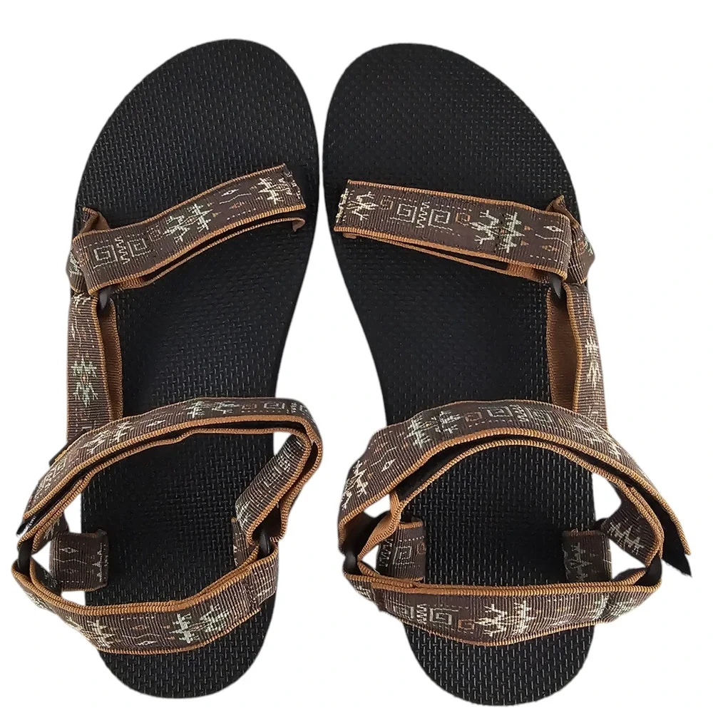 NWT Teva Sandals Mens Size 13 Original Universal Gecko Bracken Brown Adjustable